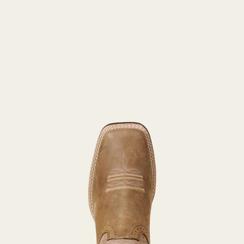 Ariat Round up Remuda wide square toe Western boot for ladies