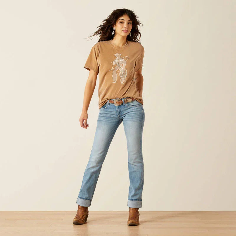 Ariat mid rise alessia straight legJean for ladies