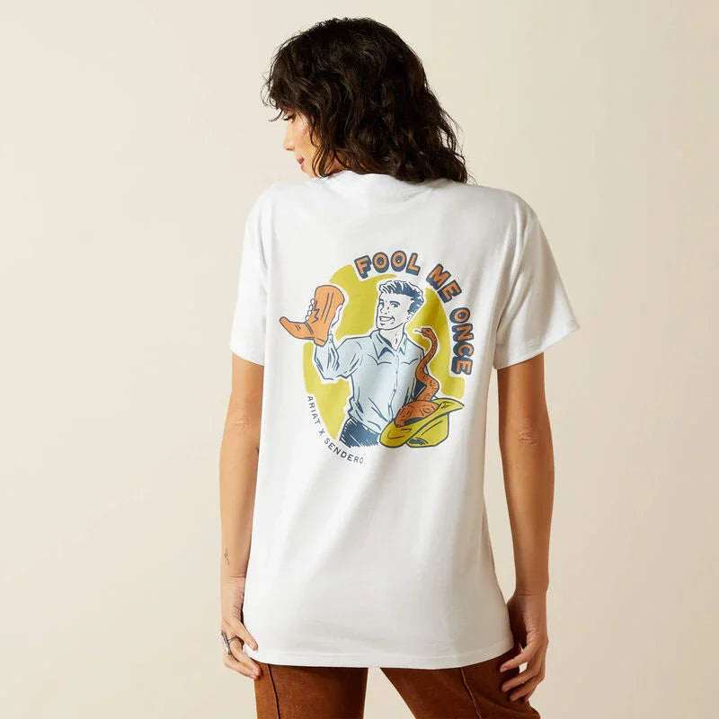 Ariat sendero fool me once T- shirt für Männer