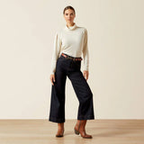 Ariat ultra high rise countryside wide leg jean for ladies
