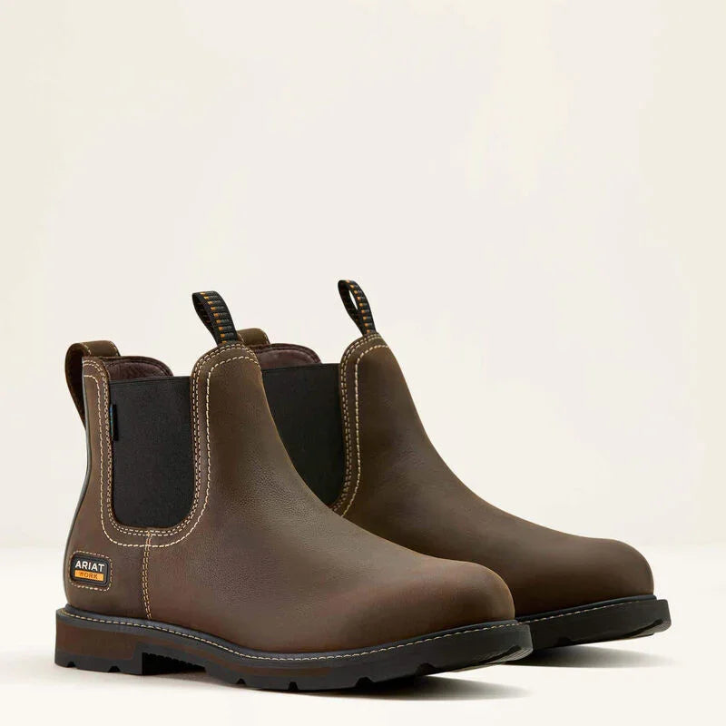 Ariat Groundbreaker Chelsea waterdichte werkschoen met zachte neus voor heren