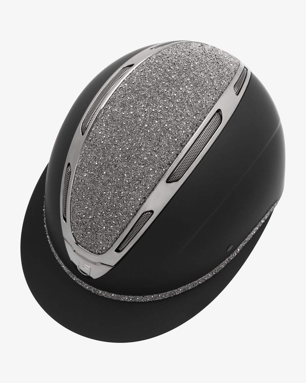 Equestro Women's Apocalypse helmet matte shell and rhinestones homologation EN 1384-2023 etw 02017