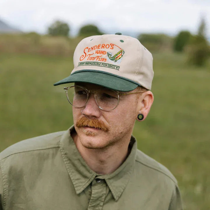 Sendero hand tied flies hat