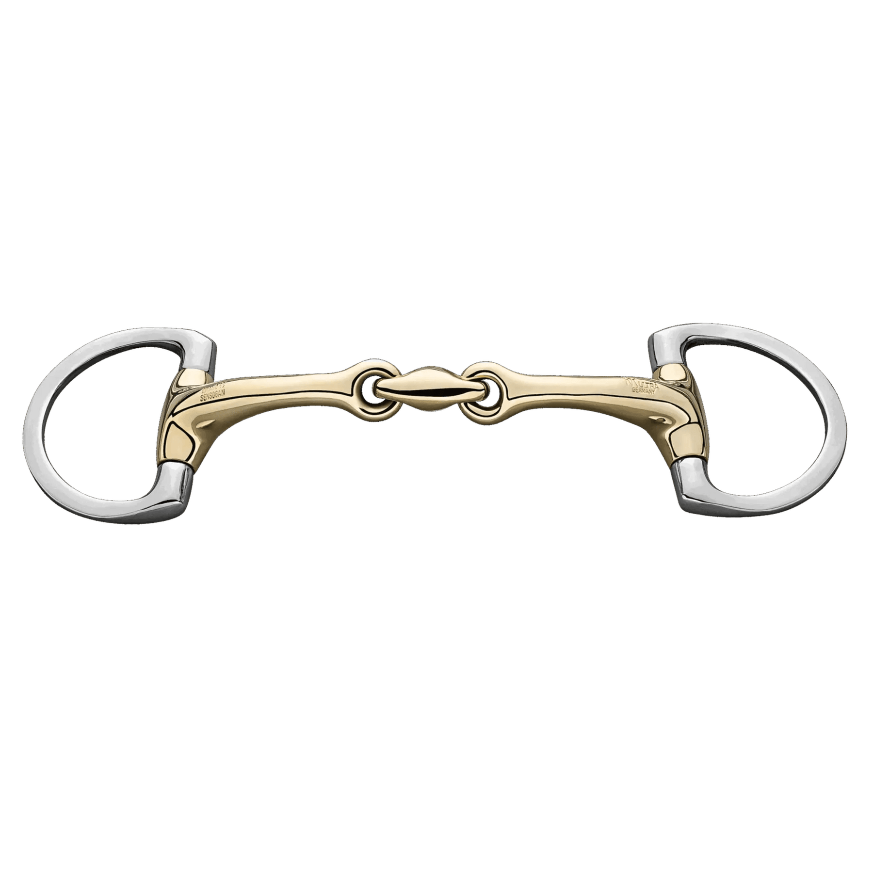 Herm. Sprenger Dynamic RS Eggbutt bradoon with D-shaped rings 14 mm double jointed 40244