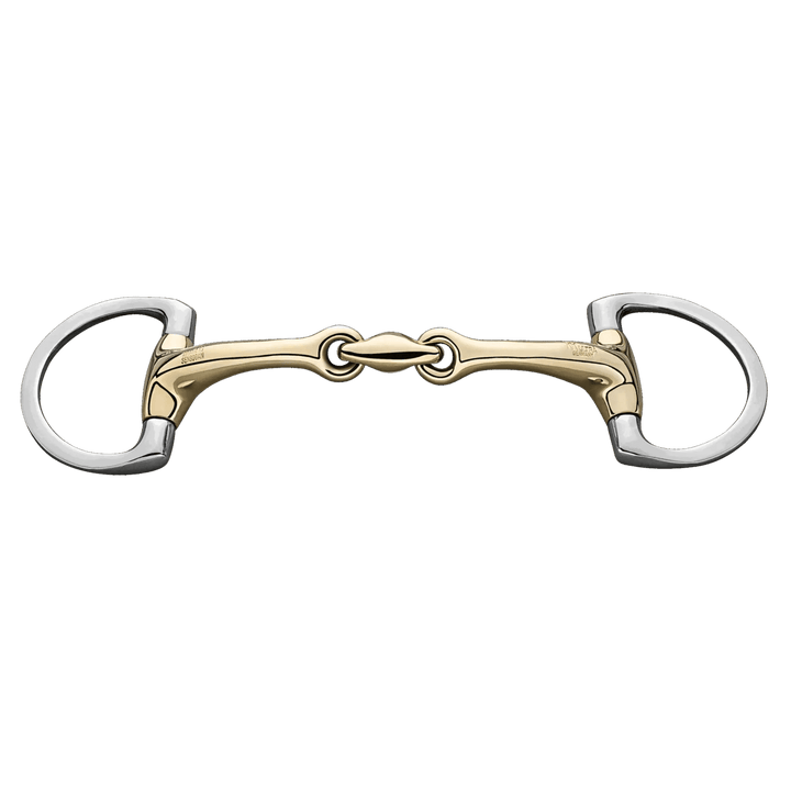 Herm. Sprenger Dynamic RS Eggbutt bradoon with D-shaped rings 14 mm double jointed 40244