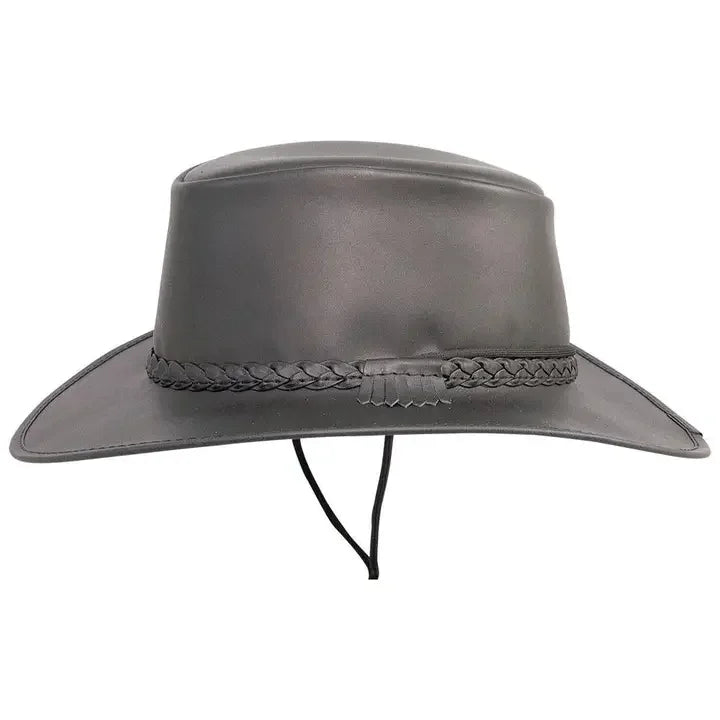 American hat makers Crusher | Crushable Leather Outback Hat