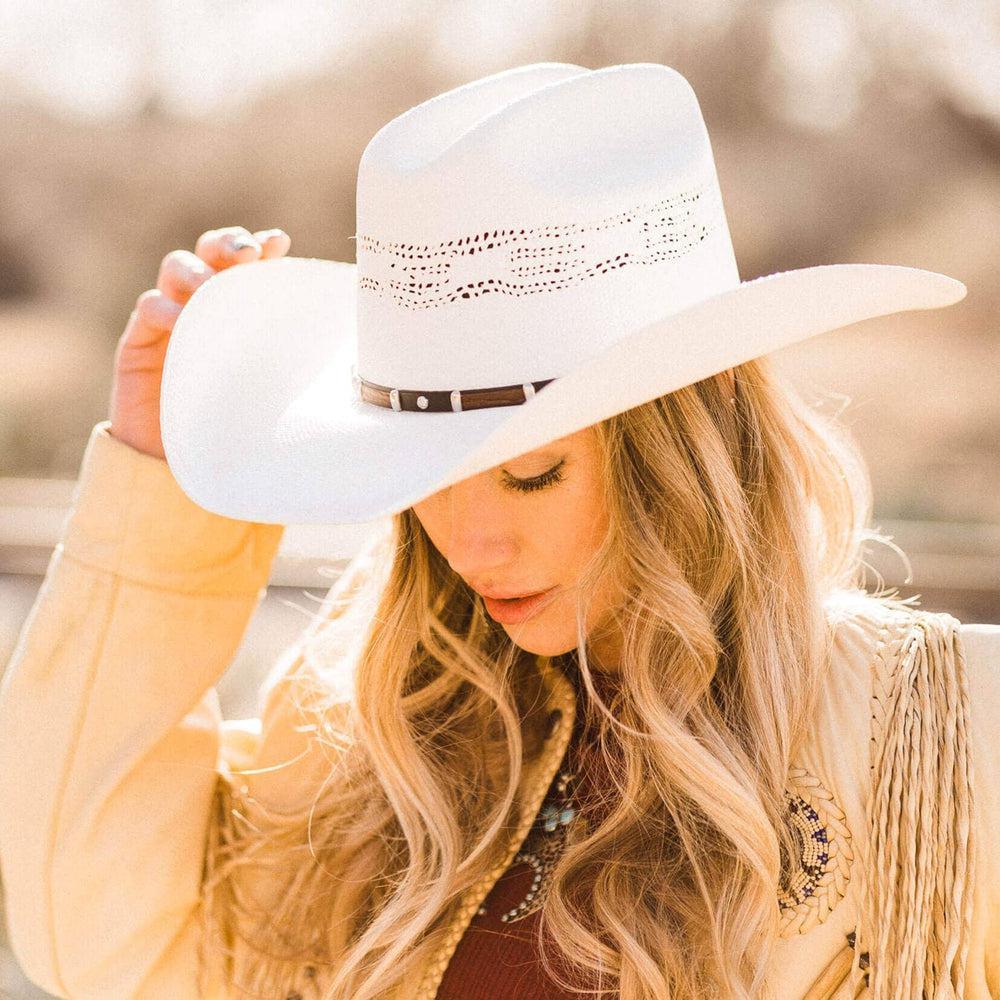 American hat makers Montana |  Straw Cowgirl Hat with Western Hat Band