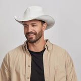 American hat makers Blizzard | White Leather Cowboy Hat