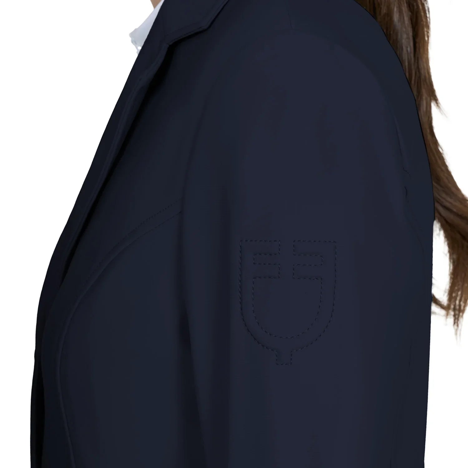 Equestro women's competition jacket with embossed logo