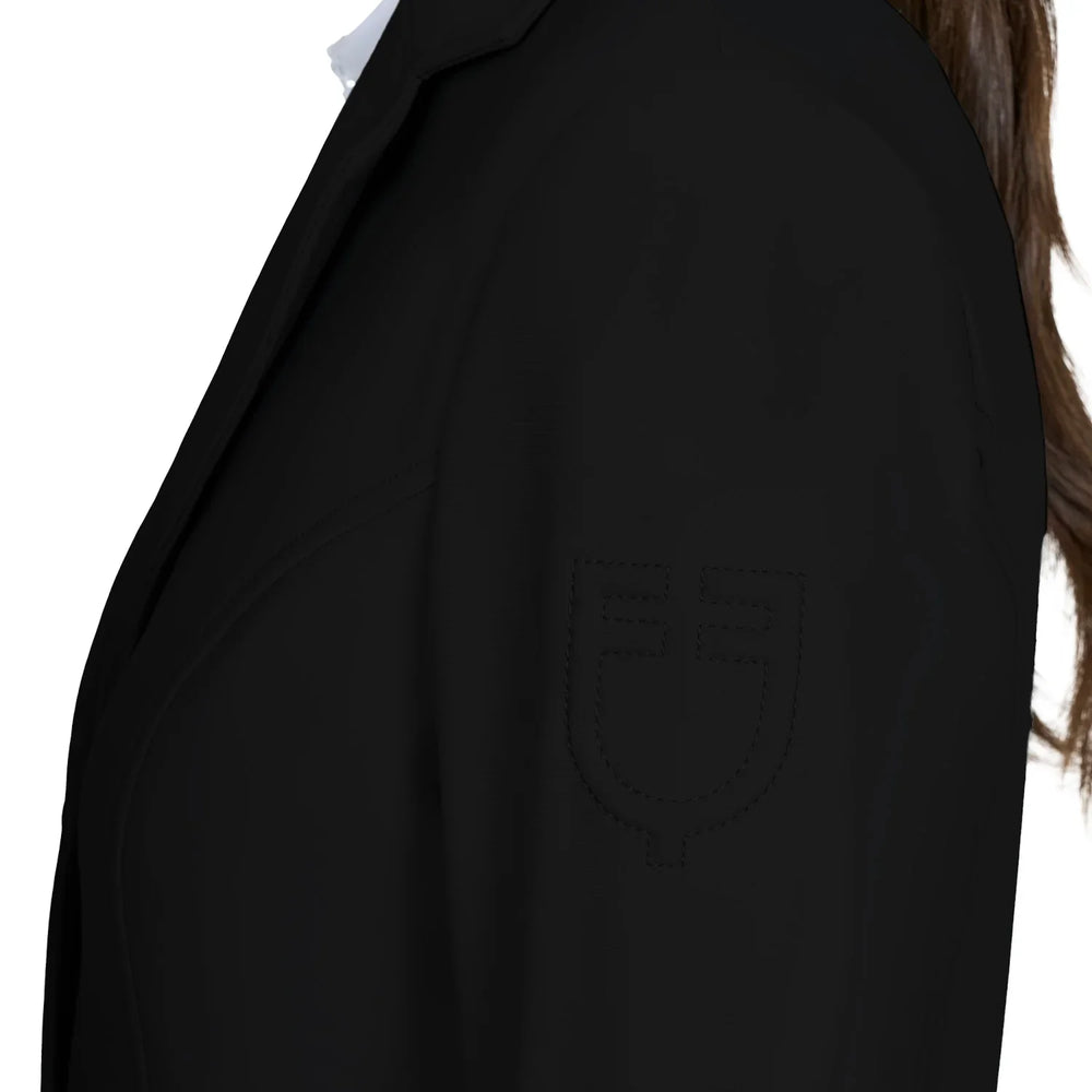 Equestro women's competition jacket with embossed logo
