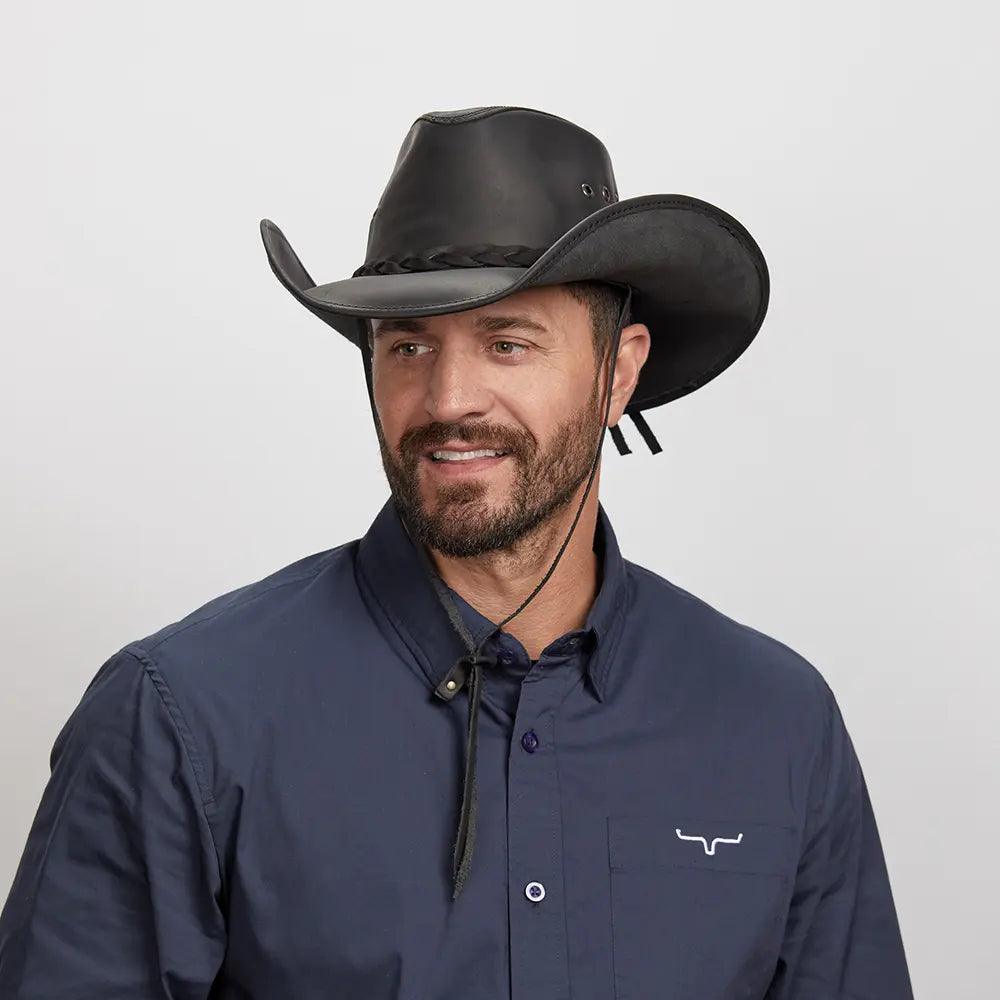 American hat makers Hollywood |  Leather Cowboy Hat