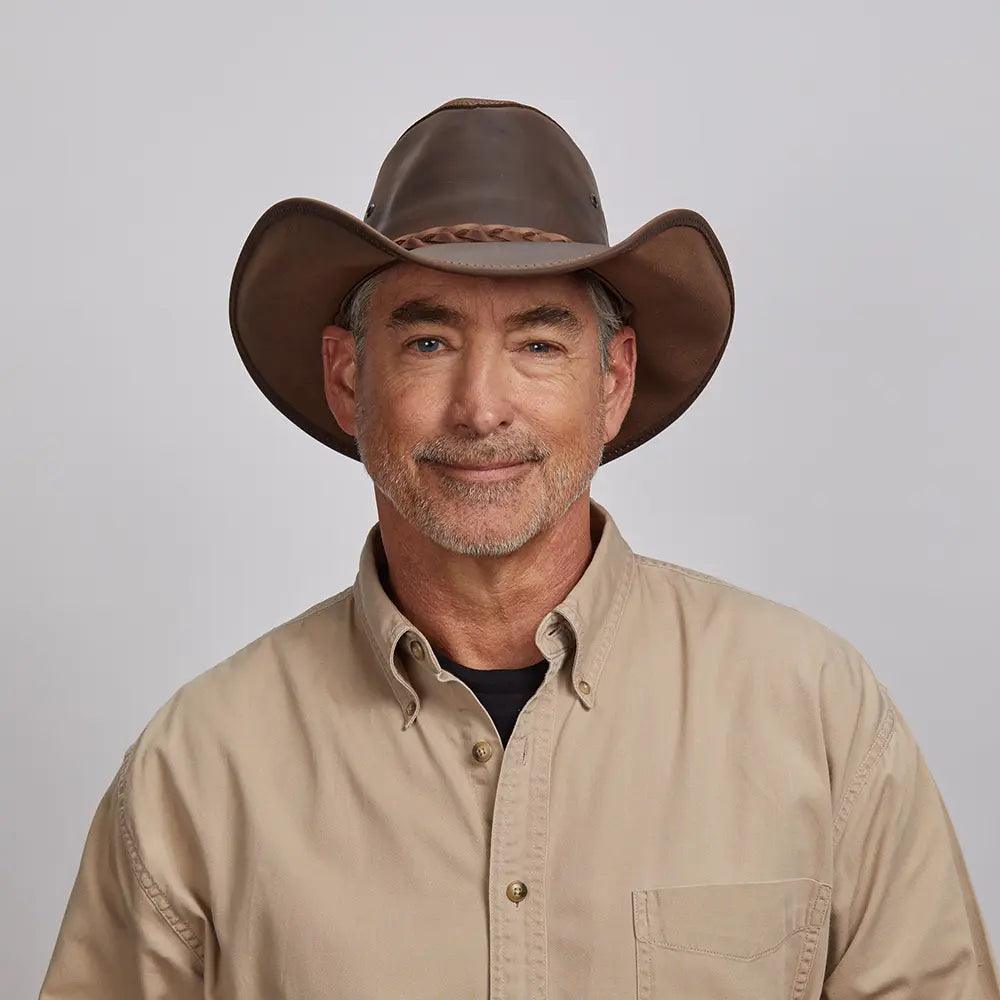 American hat makers Hollywood |  Leather Cowboy Hat