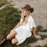 American hat makers Hollywood |  Leather Cowboy Hat