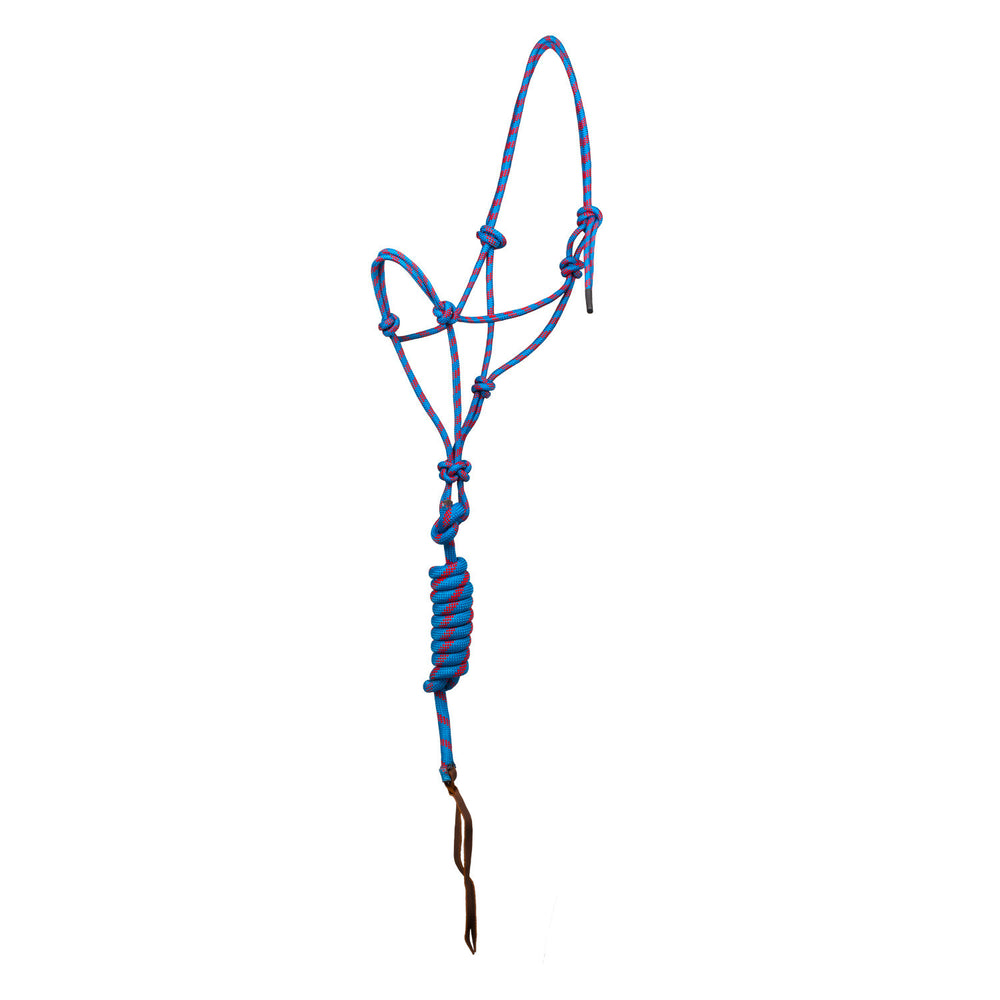 Pool's knotted rope halter with lead PLH03017