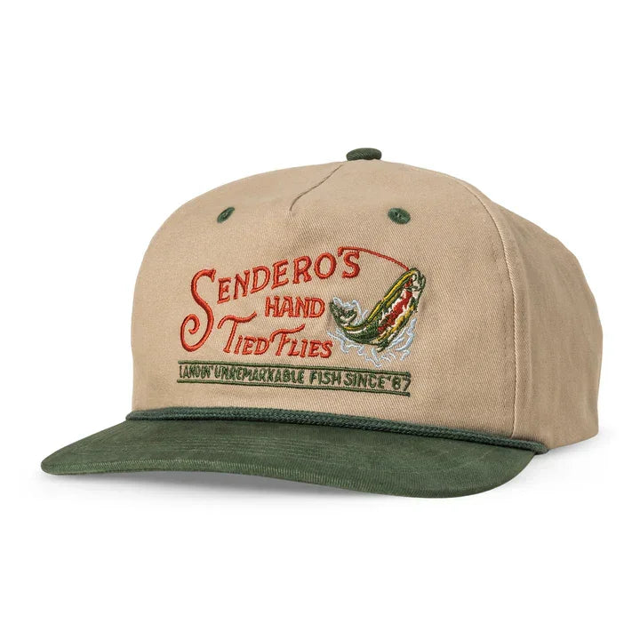 Sendero hand tied flies hat