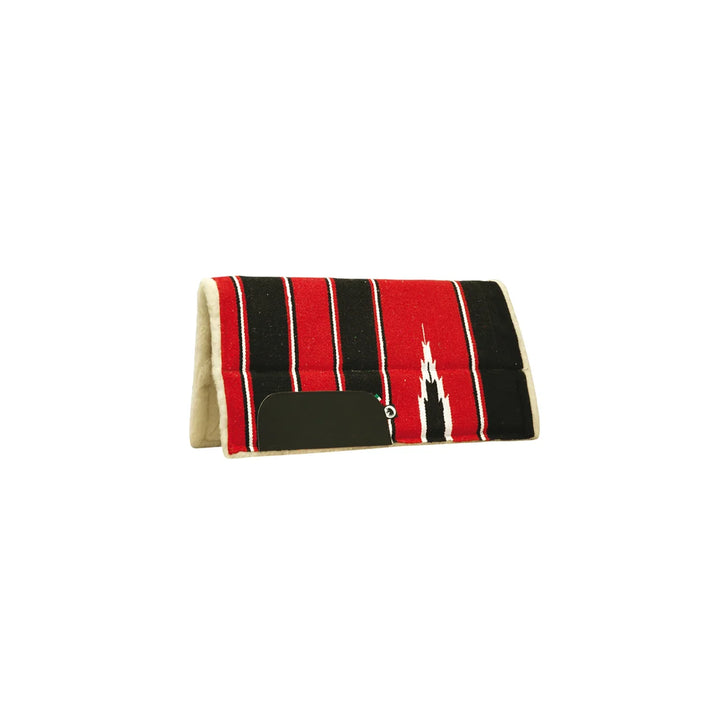 Lakota pony saddle pad with synthetic fleece bottom