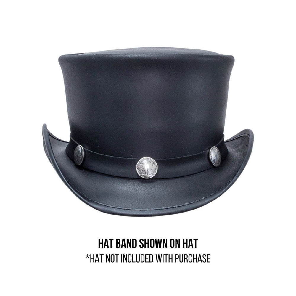 American hat makers concho band buffalo black
