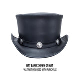 American hat makers concho band buffalo black