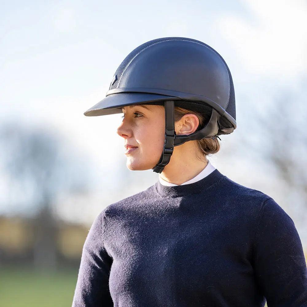 Charles Owen SP8 plus leatherlook helmet Charles Owen