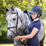 Charles Owen SP8 plus leatherlook helmet with sparkly center Charles Owen