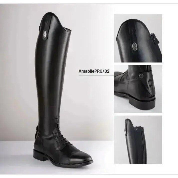 De Niro Tricolore Amabile boot smooth black leather de Niro Tricolore