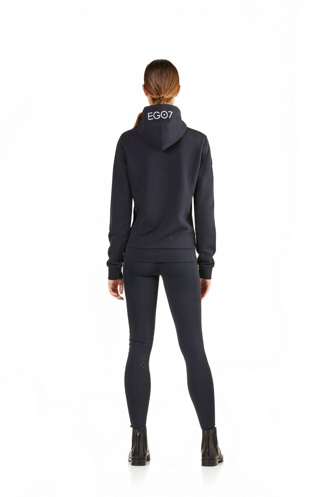 Ego 7 Zerowet sweatshirt for ladies with hood zip - HorseworldEU