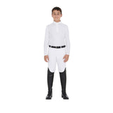 Equestro boys slim fit competition polo shirt with four buttons - HorseworldEU