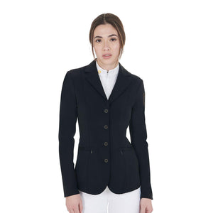 Equestro women's competition jacket with contrasting logo - HorseworldEU