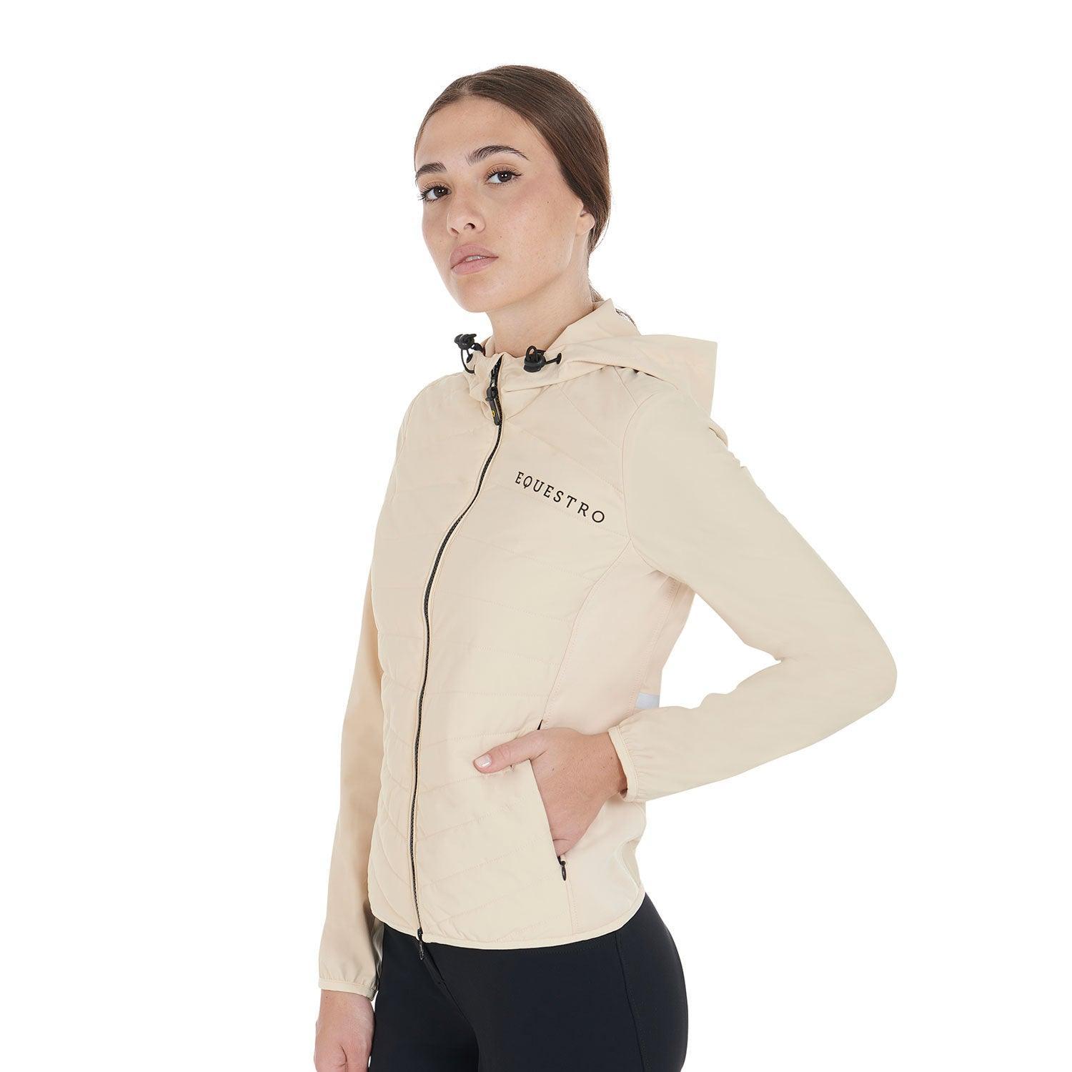 Equestro women's down jacket in technical blend - HorseworldEU