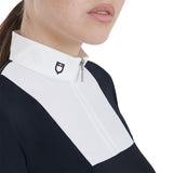 Equestro women's short sleeved slim fit competition polo shirt - HorseworldEU