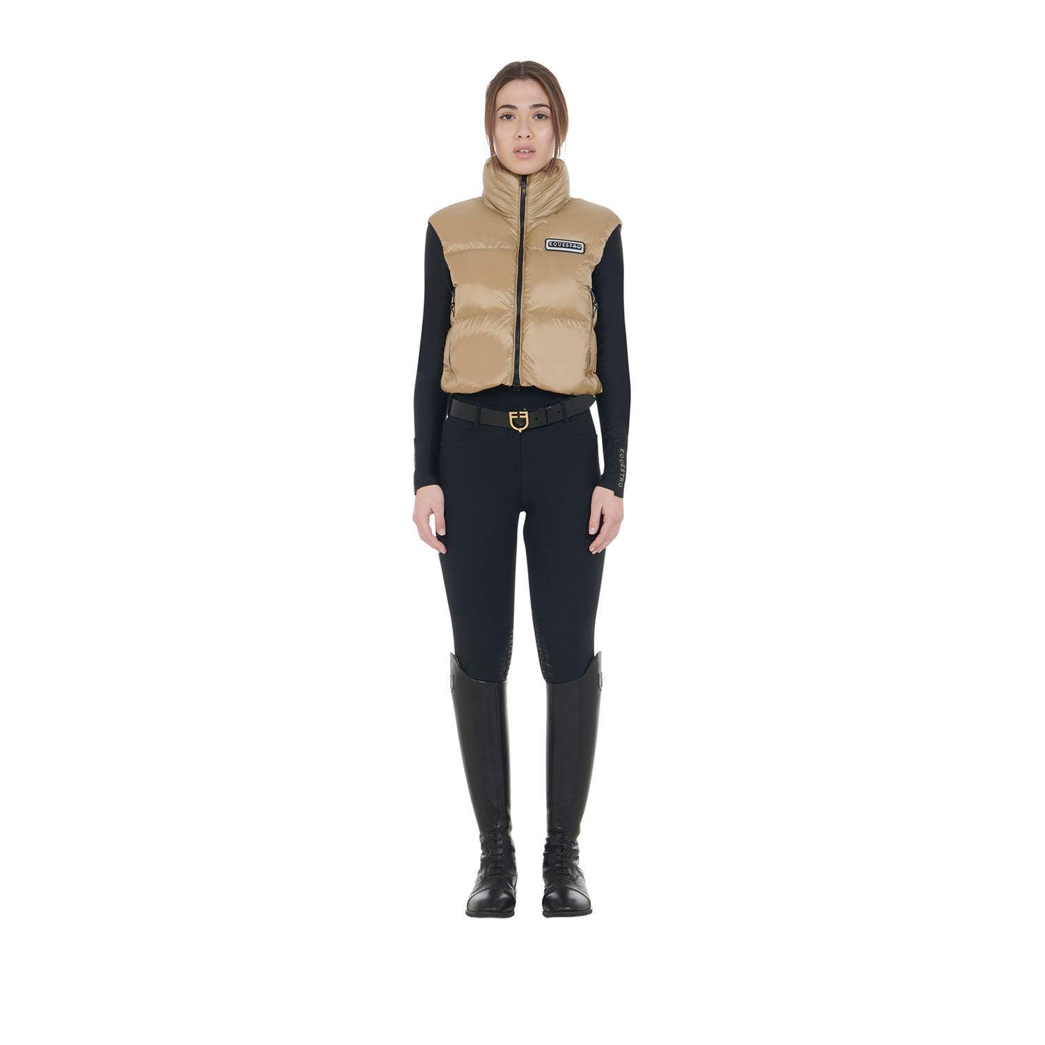 Equestro women's zippered cropped vest - HorseworldEU
