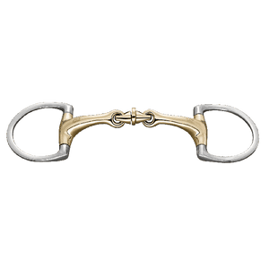 Herm. Sprenger Dynamic RS WH ultra eggbut bit with D-shaped rings 16 mm double jointed Sensogan 40428 - HorseworldEU